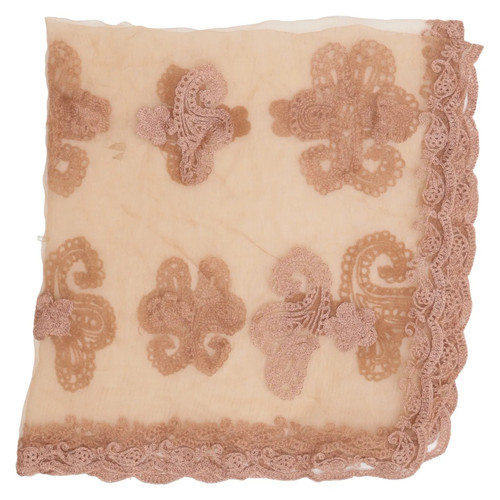 Halstuch braun blumen - halstuch,,