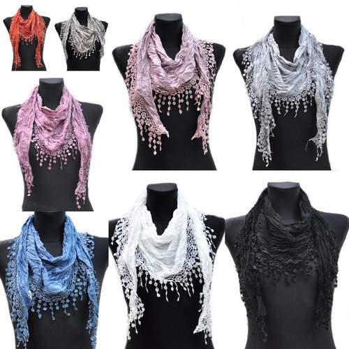 Cotton uni dreieckstuch - uni,