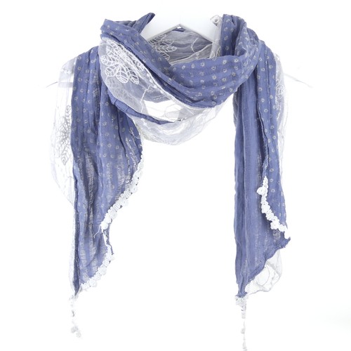 Tuch halstuch spitze blau - spitze, lace