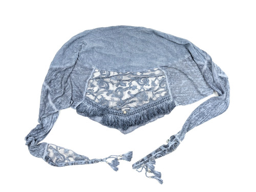 Tredy halstuch stola grau blau - tredy,